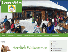 Tablet Screenshot of loseralm.com